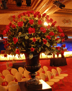 Red Rose Urns - Phantom of the Opera - The Civic Wintergarden - Auckland Conventions