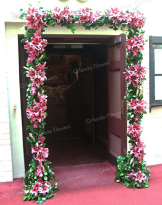 Lily Door Garland -Auckland Town Hall - Auckland Conventions