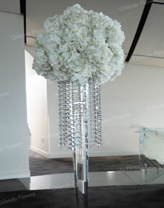  White Hydrangea Clouds and Crystals - Auckland Museum Event Centre