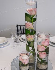 Set of 3 Submerged Rose Vases - Hopetoun Alpha