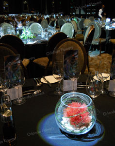 Pohutukawa Bubble Vases - The Great Room - Langham Hotel