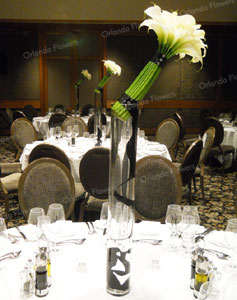  Elfin Calla Lilies and Black Ribbon  - Waitemata Ballroom - Langham Hotel