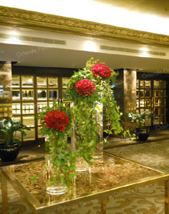  Red Roses and Ivy - Foyer - The Great Room - Langham Hotel