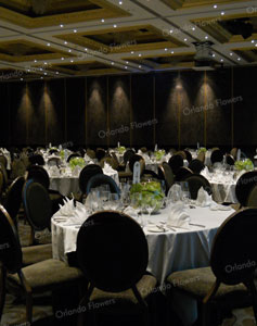 Green Ice Orchid Vases - The Great Room - Langham Hotel