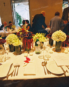 Seasonal Reds and Greens - Head Table - Mantells Mt Eden