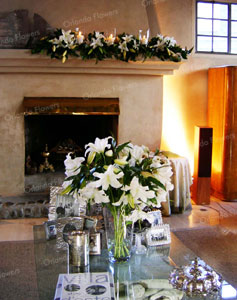 White Lilies - Siting Room Fireplace - Mantells Mt Eden 