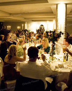 Candelabra  on Guest Tables - Orakei Bay