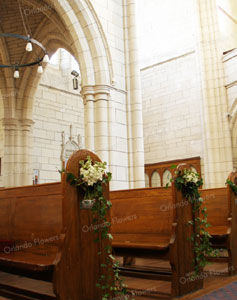 White Stock and Ivy Pews - Saint Mathews in the City