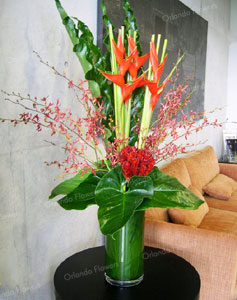  Heliconia Vase - Reception Area - Villa Maria Estate