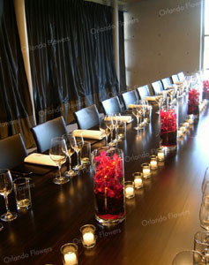 Orchids and Tealights - The Board Room - Villa Maria